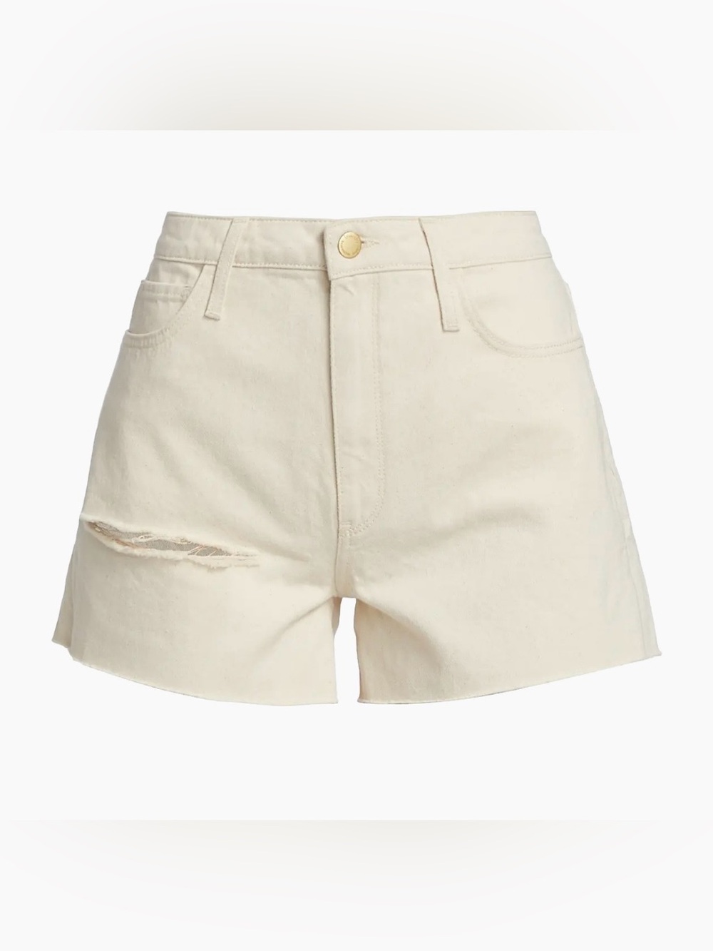 Tiarchy 100% Organic Cotton Cut Off Distressed High Rise Shorts Size 27